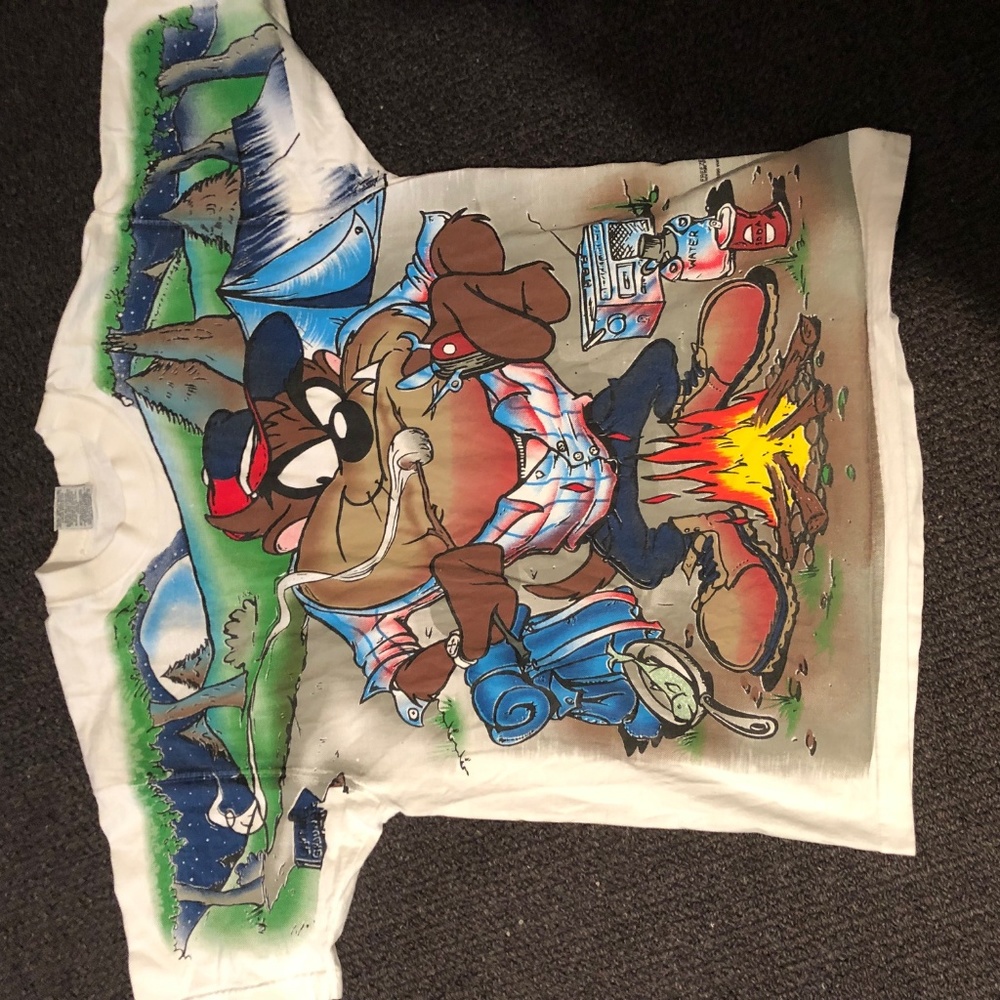 RARE Looney Tunes Camping Shirt